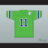 1974 WFL Pete Beathard 11 Portland Storm Road Football Jersey with Patch