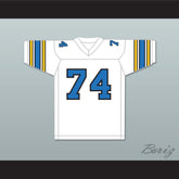 1985 USFL Ray Pinney 74 Oakland Invaders Home Football Jersey