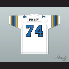 1985 USFL Ray Pinney 74 Oakland Invaders Home Football Jersey