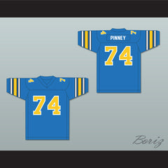 1985 USFL Ray Pinney 74 Oakland Invaders Road Football Jersey