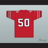 1985 USFL Ron Simmons 50 Tampa Bay Bandits Road Football Jersey