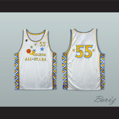 1996 Style Rucker All Stars 55 White Basketball Jersey
