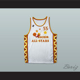 1996 Hot Chile Style Rucker All Stars 55 White Basketball Jersey