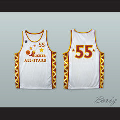 1996 Hot Chile Style Rucker All Stars 55 White Basketball Jersey