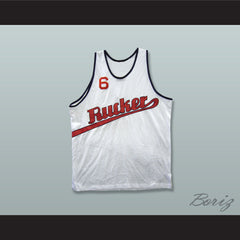 1977 Rucker Park 6 White Basketball Jersey