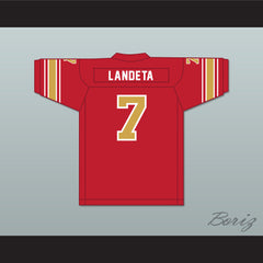 1985 USFL Sean Landeta 7 Baltimore Stars Road Football Jersey