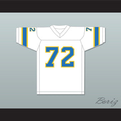 1974-75 WFL Steve Chomyszak 72 Philadelphia Bell Home Football Jersey