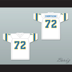 1974-75 WFL Steve Chomyszak 72 Philadelphia Bell Home Football Jersey