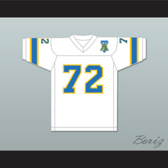 1974-75 WFL Steve Chomyszak 72 Philadelphia Bell Home Football Jersey with Patch