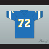1974-75 WFL Steve Chomyszak 72 Philadelphia Bell Road Football Jersey