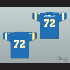 1974-75 WFL Steve Chomyszak 72 Philadelphia Bell Road Football Jersey