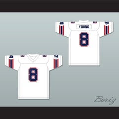 1985 USFL Steve Young 8 Los Angeles Express Home Football Jersey