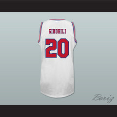 1970-71 Manu Ginobili 20 Texas Chaparrals Home Basketball Jersey