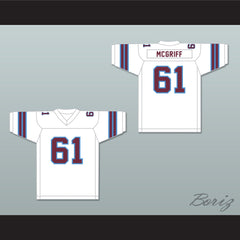 1983 USFL Tyrone McGriff 61 Michigan Panthers Home Football Jersey