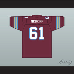 1983 USFL Tyrone McGriff 61 Michigan Panthers Road Football Jersey