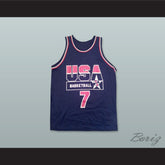 1994 Shawn Kemp 7 USA Team Away Basketball Jersey