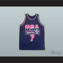 1994 Shawn Kemp 7 USA Team Away Basketball Jersey