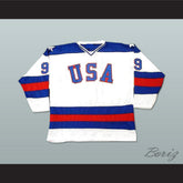 1980 Miracle On Ice Team USA Neal Broten 9 Hockey Jersey White