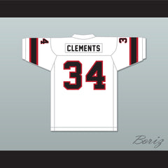 1974 WFL Vince Clements 34 Honolulu Hawaiians Home Football Jersey