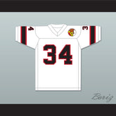 1974 WFL Vince Clements 34 Honolulu Hawaiians Home Football Jersey with Patch