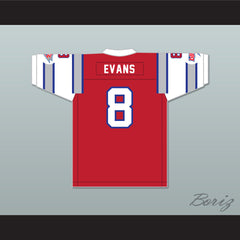 1984 USFL Vince Evans 8 Chicago Blitz Road Football Jersey