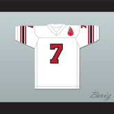 1974 WFL Virgil Carter 7 Chicago Fire Home Football Jersey with Patch