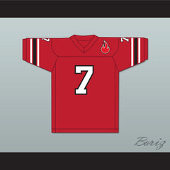 1974 WFL Virgil Carter 7 Chicago Fire Road Football Jersey with Patch