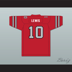 1985 USFL Walter Lewis 10 Memphis Showboats Road Football Jersey