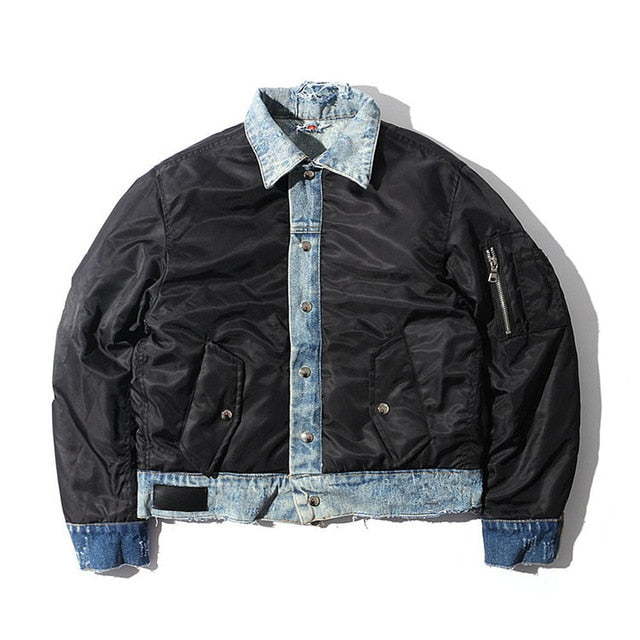 1.7 KG! 2 Side Wearable Winter MA1 Jackets Men Vintage Thick Winter Coats Man Flight Coats Polit Jacket Casual Streetwear