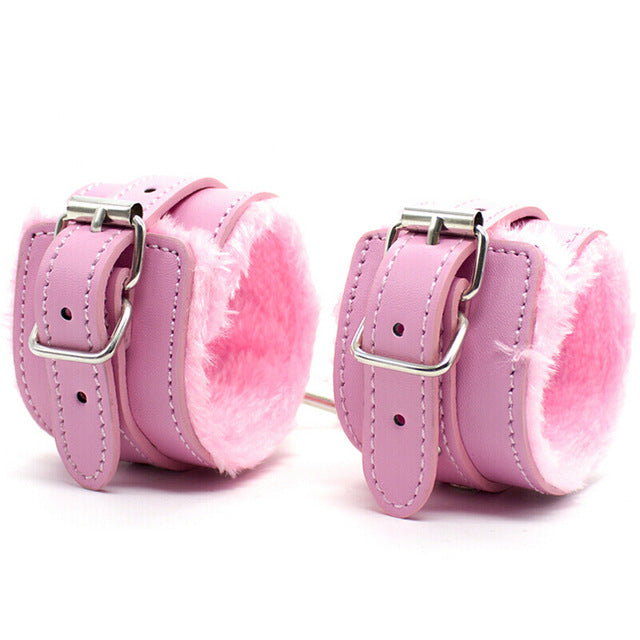 10 Pcs/set Sex Products Erotic Toys for Adults BDSM Sex Bondage Set Handcuffs Nipple Clamps Gag Whip Rope Sex Toys For Couples
