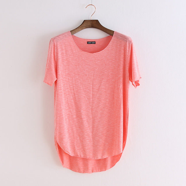 100% Cotton Summer Fitness New Short Sleeve T Shirt Harajuku Loose Model Women T-shirt Casual O-neck Slim Fashion Woman Clothes