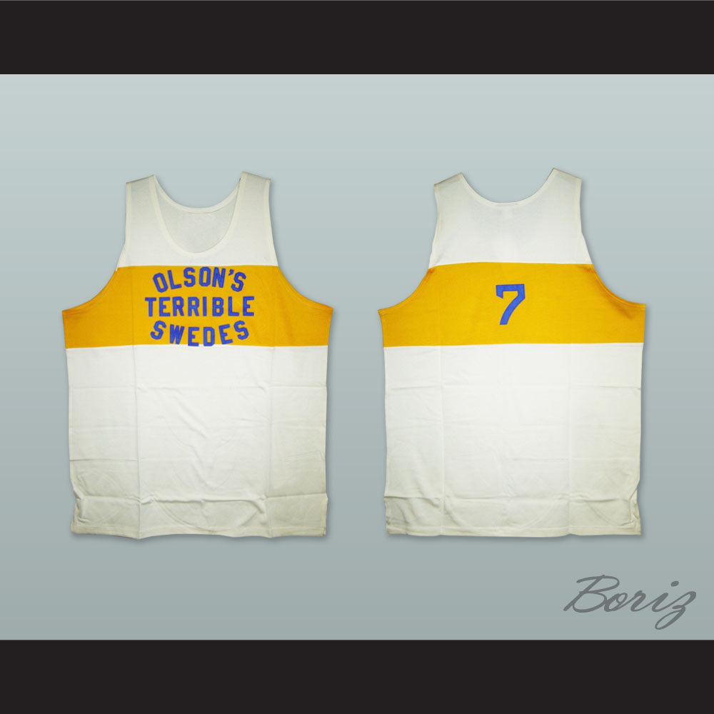 1925 Olson's Terrible Swedes 7 Basketball Jersey