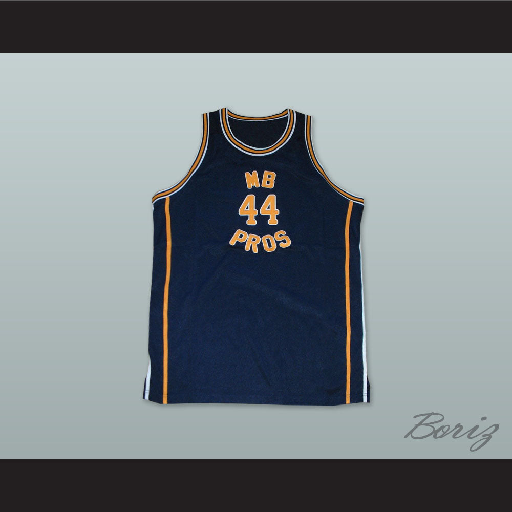 1970 MB PROS 44 Dark Blue Basketball Jersey