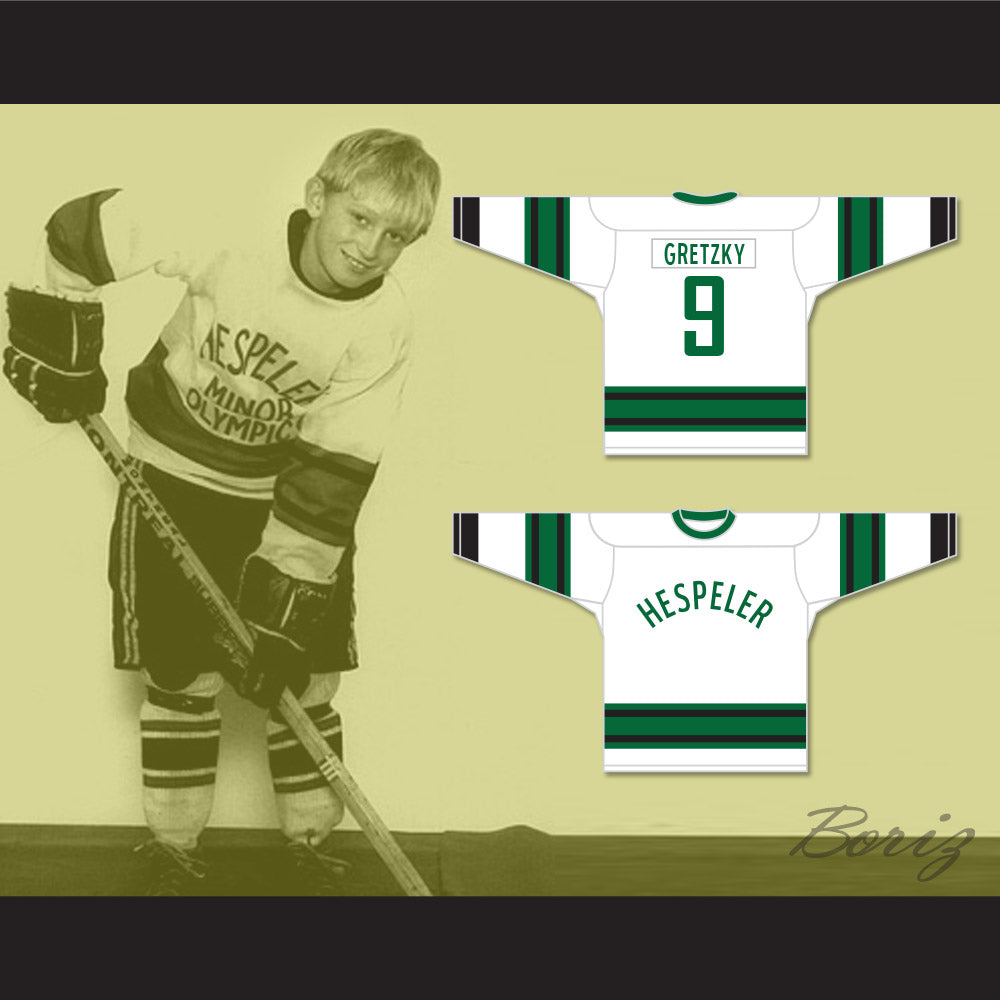 1971-72 Wayne Gretzky 9 Hespeler Minor Olympics Hockey Jersey