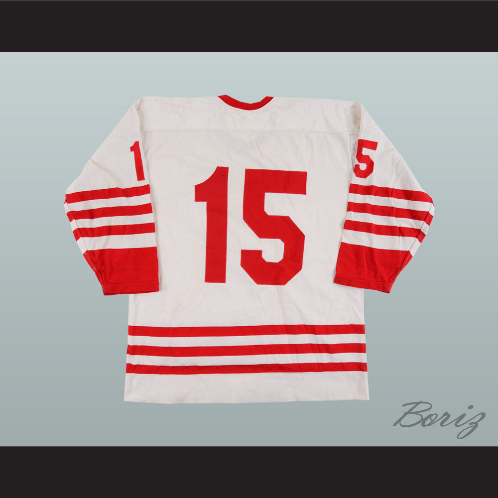 1972 WHA Miami Screaming Eagles 15 White Hockey Jersey