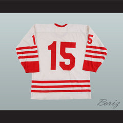 1972 WHA Miami Screaming Eagles 15 White Hockey Jersey