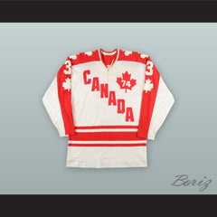 1974 WHA J.C. Tremblay 3 Team Canada White Hockey Jersey