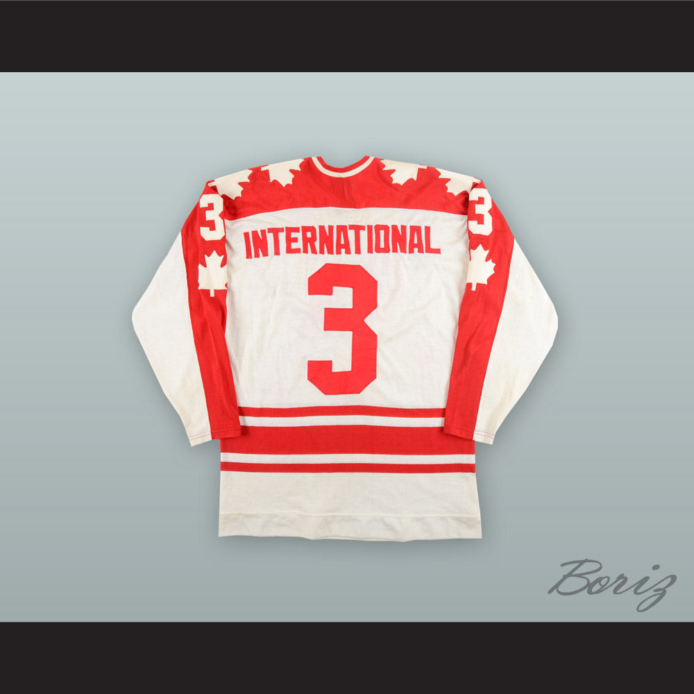 1974 WHA J.C. Tremblay 3 Team Canada White Hockey Jersey
