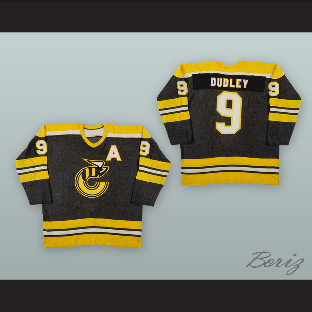 1975-76 WHA Rick Dudley 9 Cincinnati Stingers Black Hockey Jersey