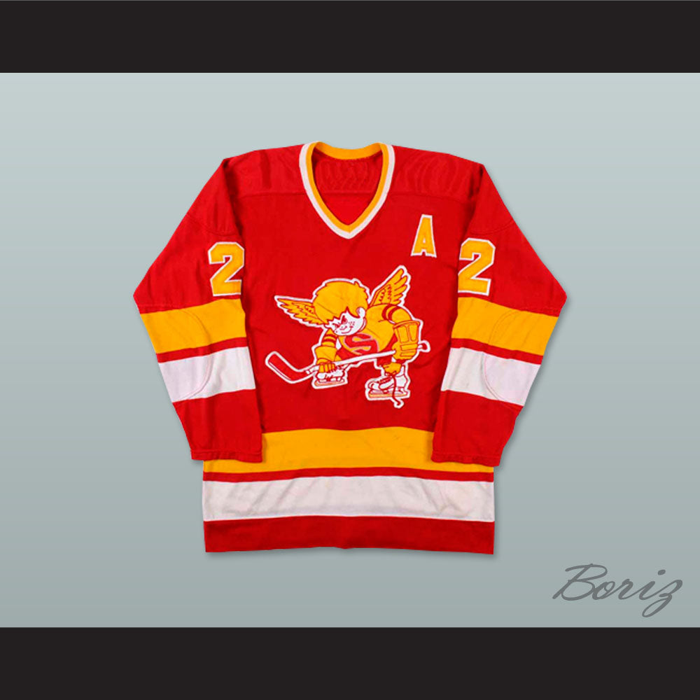 1976-77 WHA Minnesota Fighting Saints Bill Butters 2 Hockey Jersey