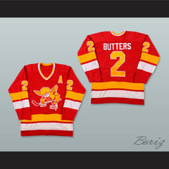 1976-77 WHA Minnesota Fighting Saints Bill Butters 2 Hockey Jersey
