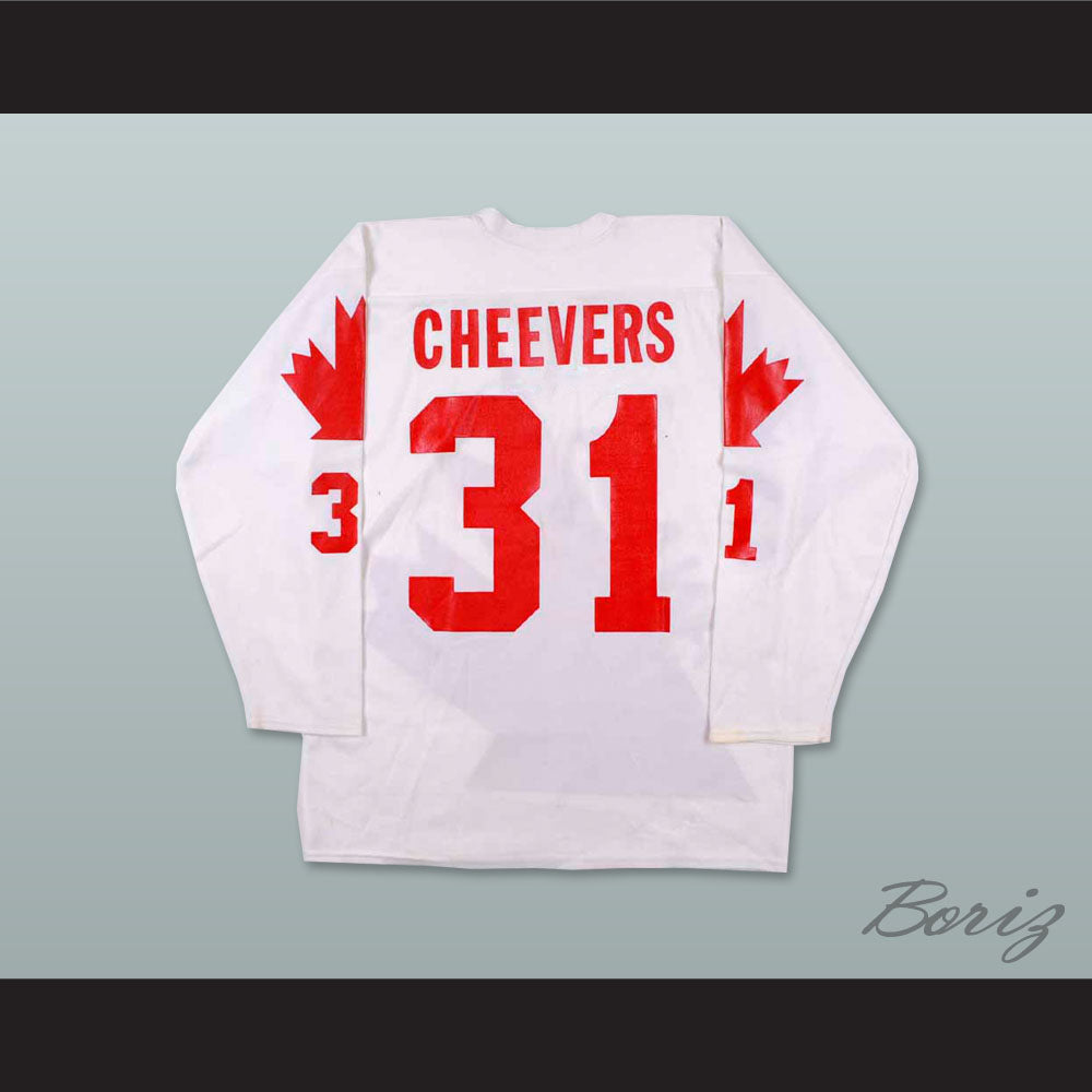 1976 Gerry Cheevers 31 Canada Cup Hockey Jersey