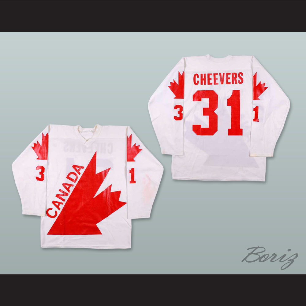 1976 Gerry Cheevers 31 Canada Cup Hockey Jersey