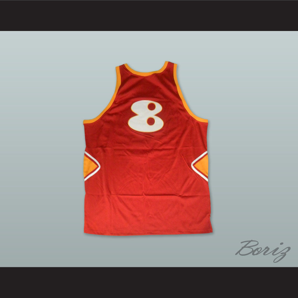 1978 High Flyers 8 Red Basketball Jersey