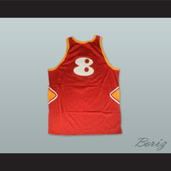 1978 High Flyers 8 Red Basketball Jersey