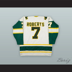 1978 WHA Gordie Roberts 7 New England Whalers White Hockey Jersey