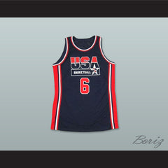 1992 Patrick Ewing 6 USA Team Away Basketball Jersey