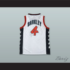 1996 Charles Barkley 4 USA Team Home Basketball Jersey