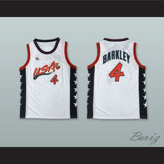 1996 Charles Barkley 4 USA Team Home Basketball Jersey