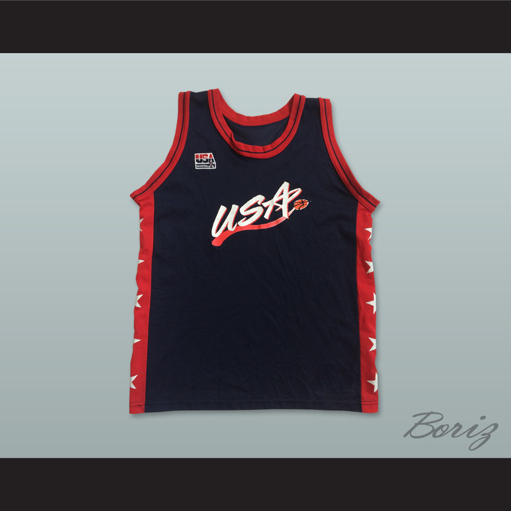 1996 Team USA Dark Blue Basketball Jersey Custom Player and Number